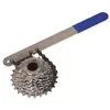 Cyclus Tandkransafnemer met ketting - Tot 8-speed - Staal - Blauw