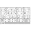 MAQUETTE GERMAN NUMBERS LARGE 1/35 EDUARD XT009
