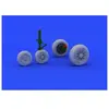 Eduard F-104 undercarriage wheels late f.Hasega