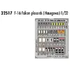 Eduard F-16 Falcon Placards pour kit Hasegawa