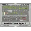 MAQUETTE A6M2B ZERO TYPE 21 HASEGAW/48 EDUARD FE358