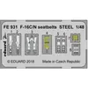 Eduard F-16C/N seatbelts STEEL pour Tamiya