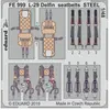 Eduard L-29 Delfin seatbelts STEEL pour AMK