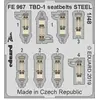 Eduard TBD-1 seatbelts STEEL f.Great WAll Hobby