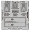 Eduard F-14A grilles STEEL for Tamiya