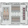 Eduard B-17G seatbelts STEEL pour Airfix