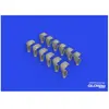 Eduard Spitfire Mk.IX exhaust fishtail PRINT 1/24 AIRFIX