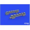 Eduard P-39Q exhaust stacks PRINT 1/72 for ARMA HOBBY