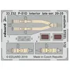 Eduard P-51D interior late ser. 20-35 seatbelts STEEL f.Tamiya