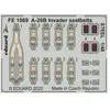 Eduard A-26B Invader seatbelts STEEL pour ICM