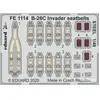 Eduard B-26C Invader seatbelts STEEL for ICM