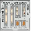 Eduard Ar 234B seatbelts STEEL 1/48 HASEGAWA/HOBBY 2000