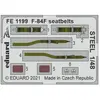 Eduard F-84F seatbelts STEEL 1/48 for KINETIC
