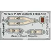 Eduard P-40N seatbelts STEEL, pour ACADEMY