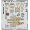 Eduard F-104A/C seatbelts STEEL 1/48