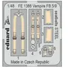 Eduard Vampire FB.5/9 seatbelts STEEL 1/48 AIRFIX