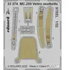Eduard MC.205 Veltro seatbelts STEEL ITALERI