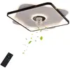 SENDERPICK 18.5'' Ventilateur de plafond encastré Petit ventilateur de plafond à pales Éclairage avec télécommande