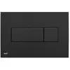 Alca - Plaque de commande double touche pour WC suspendu Noir (M378)