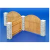 Plus Model Clôture en bois avec poteaux de maçonnerie