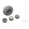 CMK DH.82 Tiger Moth Mainwheels et Tailskid w/Wheel