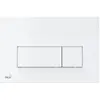 Alca - Plaque de commande double touche blanche (M570)