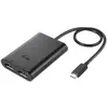 i-Tec - Adaptateur vidéo externe - USB-C 3.1 - 2 x DisplayPort - noir
