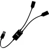 i-tec Cable Hub (USB-A, 2 ports), Station d’accueil + hub USB, Noir