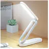 LONGZIMING Lampe de bureau LED sans fil pliable,Lampe de table à inten...