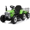 Tracteur électrique WORKERS avec remorque - BENEO - Vert - 12V - Plast...