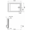 Receveur de douche ARKITEKT carré 90x90cm antidérapant - VITRA - 5806L...