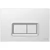 Vitra  Loop R plaque de déclenchement double touche, chrome (740-0680)
