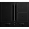 Beko Table de cuisson aspirante 4 foyers Beko HIXI64700UF