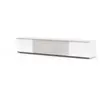 Meuble TV SONOROUS Studio STA 200 Blanc-Gris Porte Textile