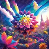 Magnolia Sacred Geometry Flower 8612