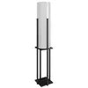 VENTE-UNIQUE Lampadaire en MDF - D. 21 x H. 160 cm - Noir et blanc - SAGETTA