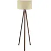 Asir - Vloerlamp - Beige - 21 x 38 x 140 cm