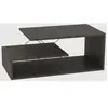 MENZZO Table basse design à 3 plateaux Loiria Noir et Gris foncé