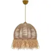 MENZZO Suspension Wala D30cm Métal Or et Cotton Blanc crème