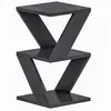 CALICOSY Bout de canapé 3 niveaux H50 cm - 30 cm X 30 cm X 50 cm - Albeni - Anthracite