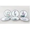 Merkloos / Sans marque Asir - Keramiek dessertrandenset (6 stuks) - Wit - 20 x 20 cm