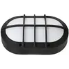 HOROZ ELECTRIC Hublot ovale noir à led 8W (Eq. 64W) IP54 4000K grille protection Dim. 130x211x57mm