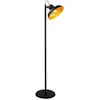 MENZZO Lampadaire grande coupe Totomi 145cm Métal Noir et Or