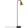 MENZZO Lampadaire cône orientable Kosuke 120cm Métal Noir et Or antique