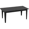 BOBOCHIC SUBLEEM Table à manger LESTINA Noir  Noir   Motifs marbre Nombreux rangements Mélaminé