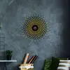 Applique murale en métal FOLINA - D. 50 cm - Noir
