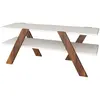 MENZZO Meuble TV Gravitas Bois Blanc et Naturel