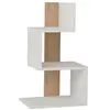 EMOB La table d'appoint Woody Fashion est un panneau de particules 100 % mélaminé au design épuré, de couleur chêne blanc. Elle a une ...