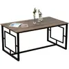 Table de salle à manger Forme ALIN 160x90 cm Noyer/Noir 4-6 places