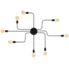 VENTE-UNIQUE Applique Murale En Métal Truva - 8 Ampoules - L. 140 Cm - Noir